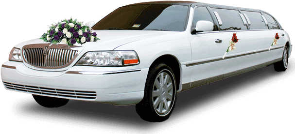 Limo Car Rental Dubai - Wedding Limousine Png (616x352), Png Download