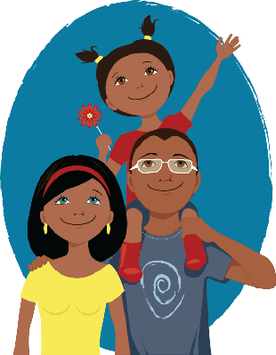 Portrait Clipart Family Cartoon - Family Portrait Clipart (310x399), Png Download