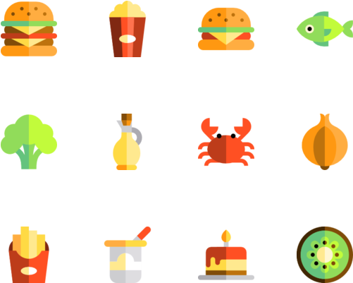 Food Set - Icon (560x480), Png Download