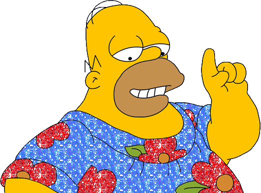 Homer Simpson Transparent Gif (522x387), Png Download