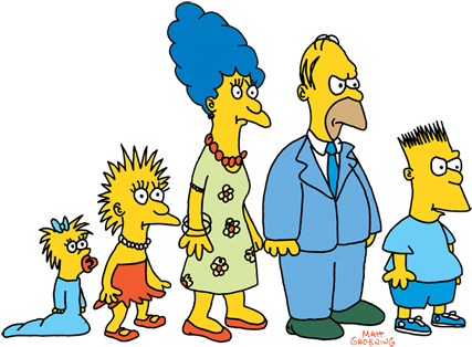 Los Simpsons Originales De The Tracey Ullman Show - Simpsons 1987 (500x327), Png Download