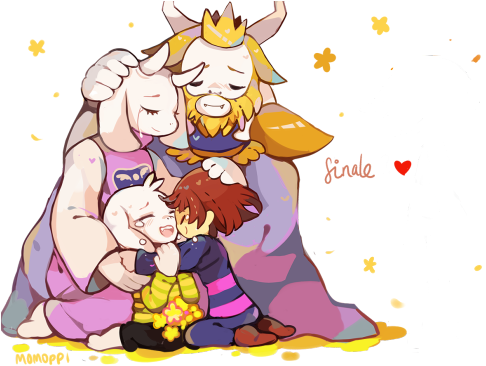 Images Happy Family Clipart - Undertale Asgore Toriel Asriel (500x369), Png Download