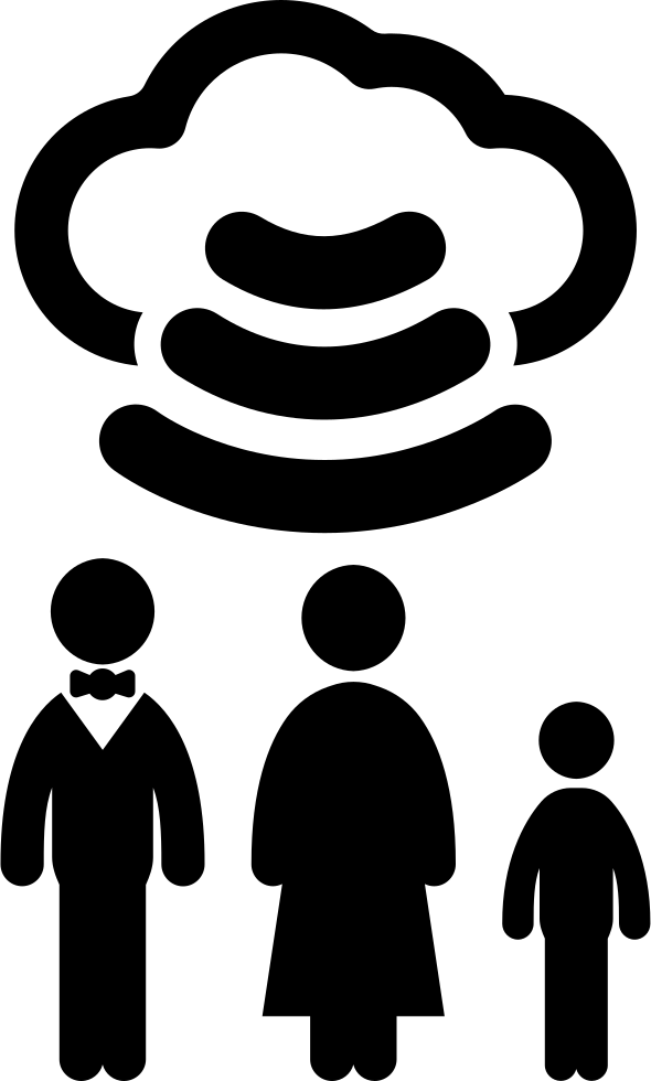 Family Connected With Wifi To Internet Cloud Comments - Icon (590x980), Png Download