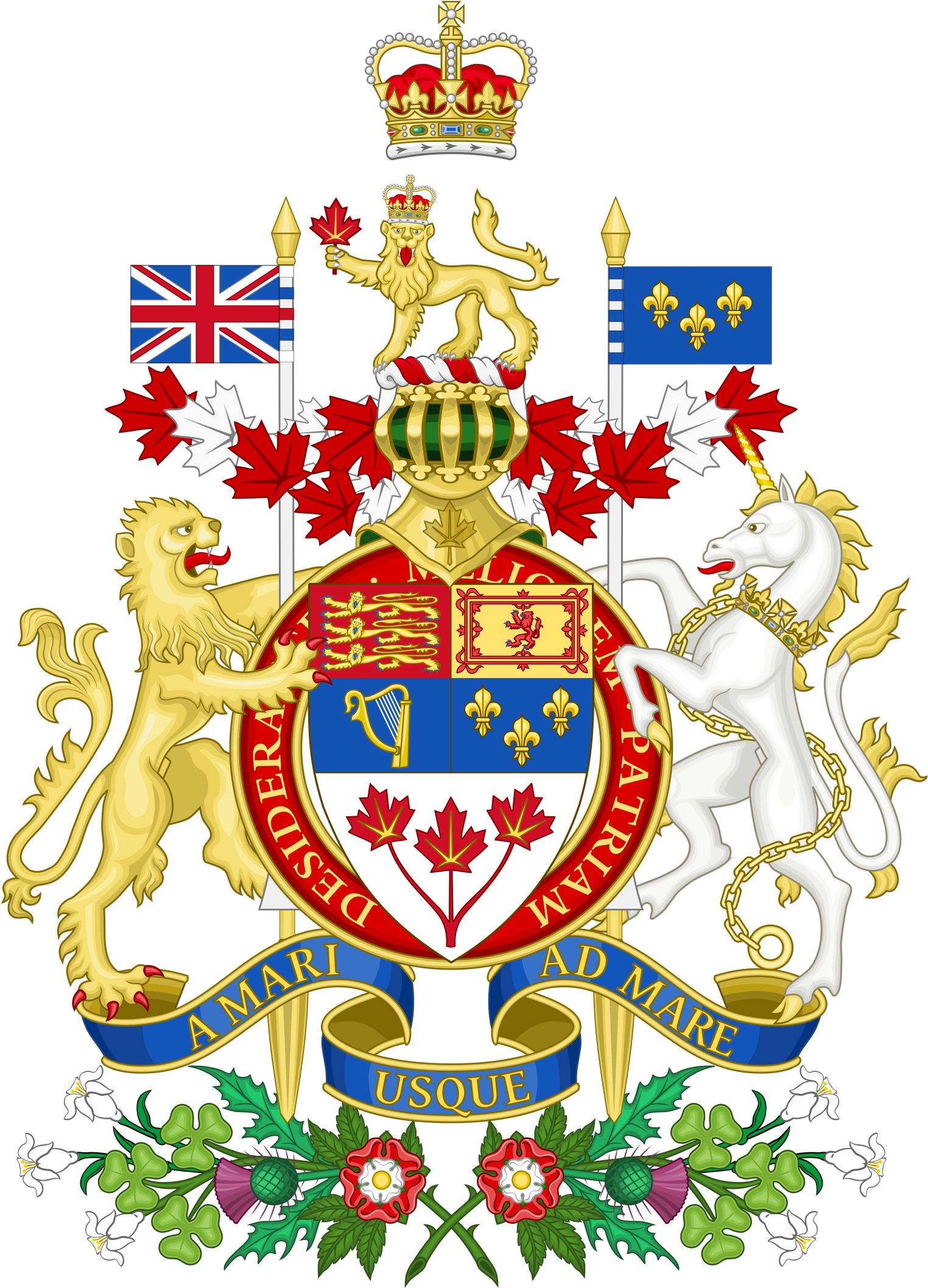National Emblem Of Canada (1153x1600), Png Download