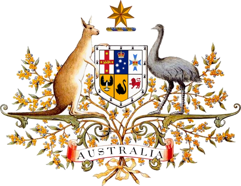 Coat Of Arms Of Her Majesty In Right Of The Commonwealth - Australian Coat Of Arms (777x600), Png Download