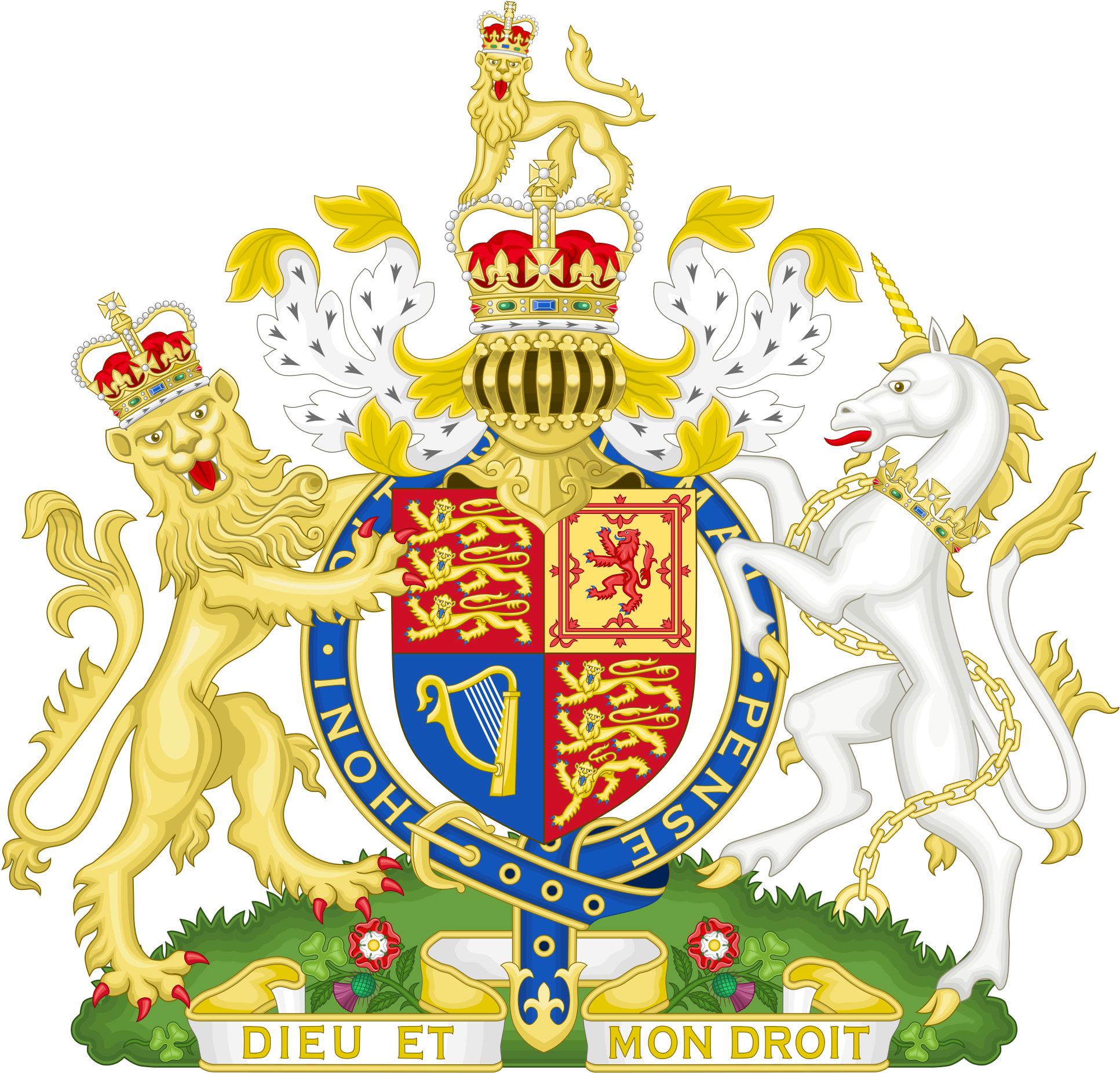 Uk Coat Of Arms (1200x1161), Png Download
