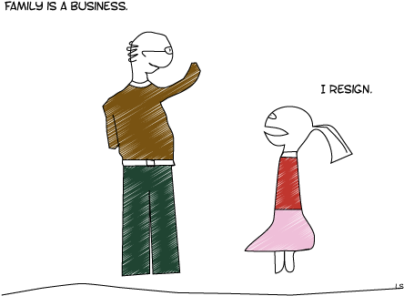 Cartoon About Family - Illustration (528x419), Png Download