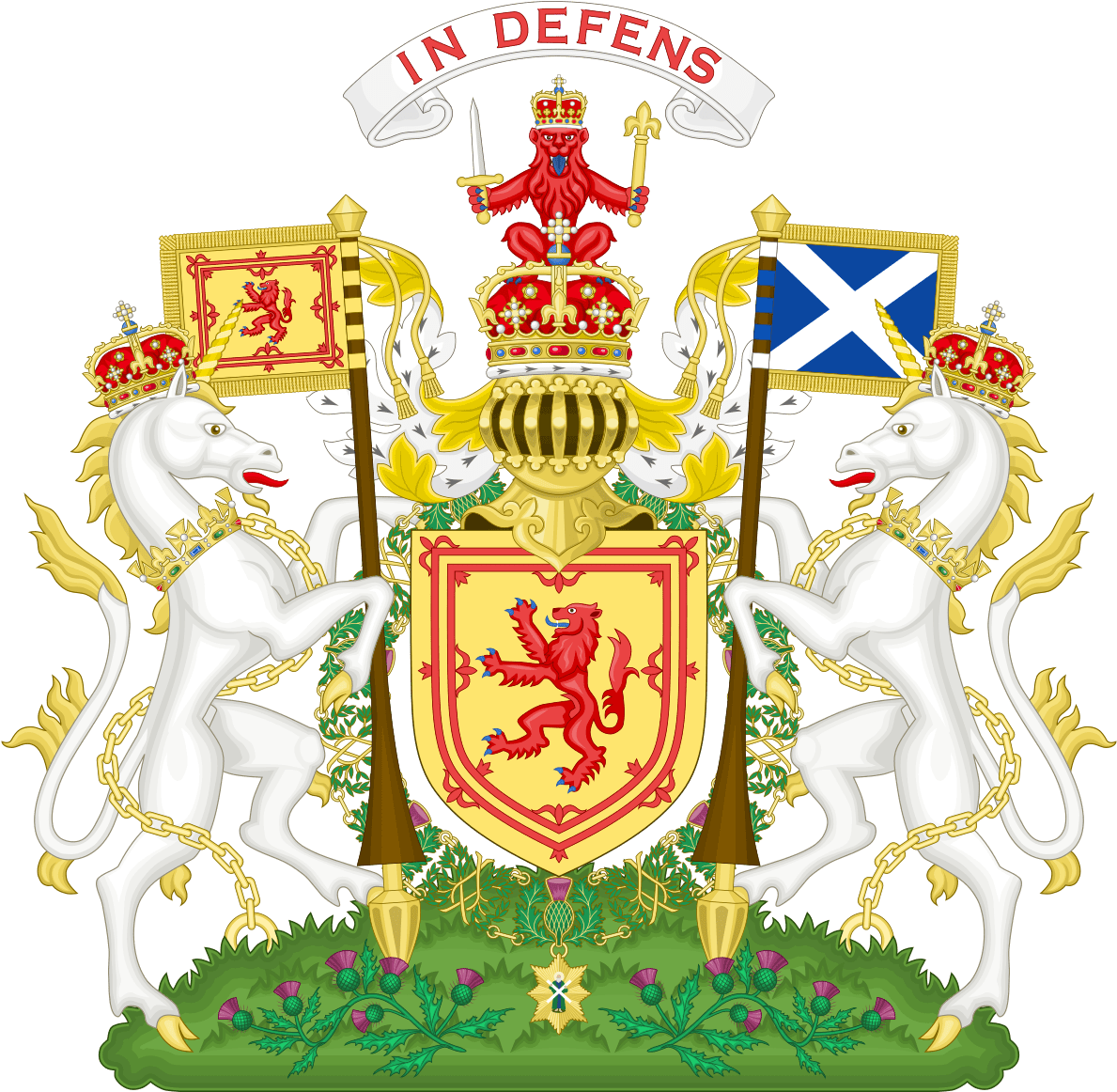 Royal Coat Of Arms Scotland (1200x1161), Png Download