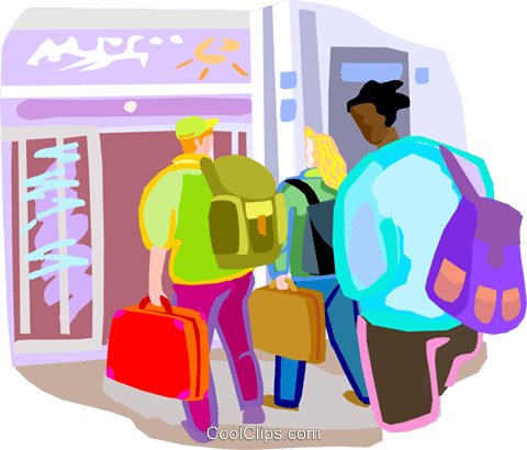 Airport Clipart Passenger - Clip Art (480x410), Png Download