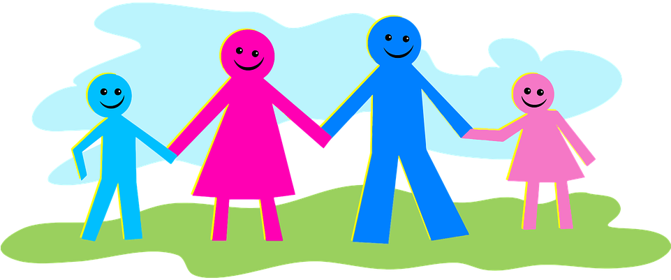 Cartoon Pictures Of Family 1, Buy Clip Art - Stick Figure Family 2 (960x480), Png Download