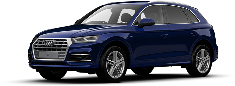 Audi Uk Graphic Stock - Audi Q2 Dark Blue (952x384), Png Download