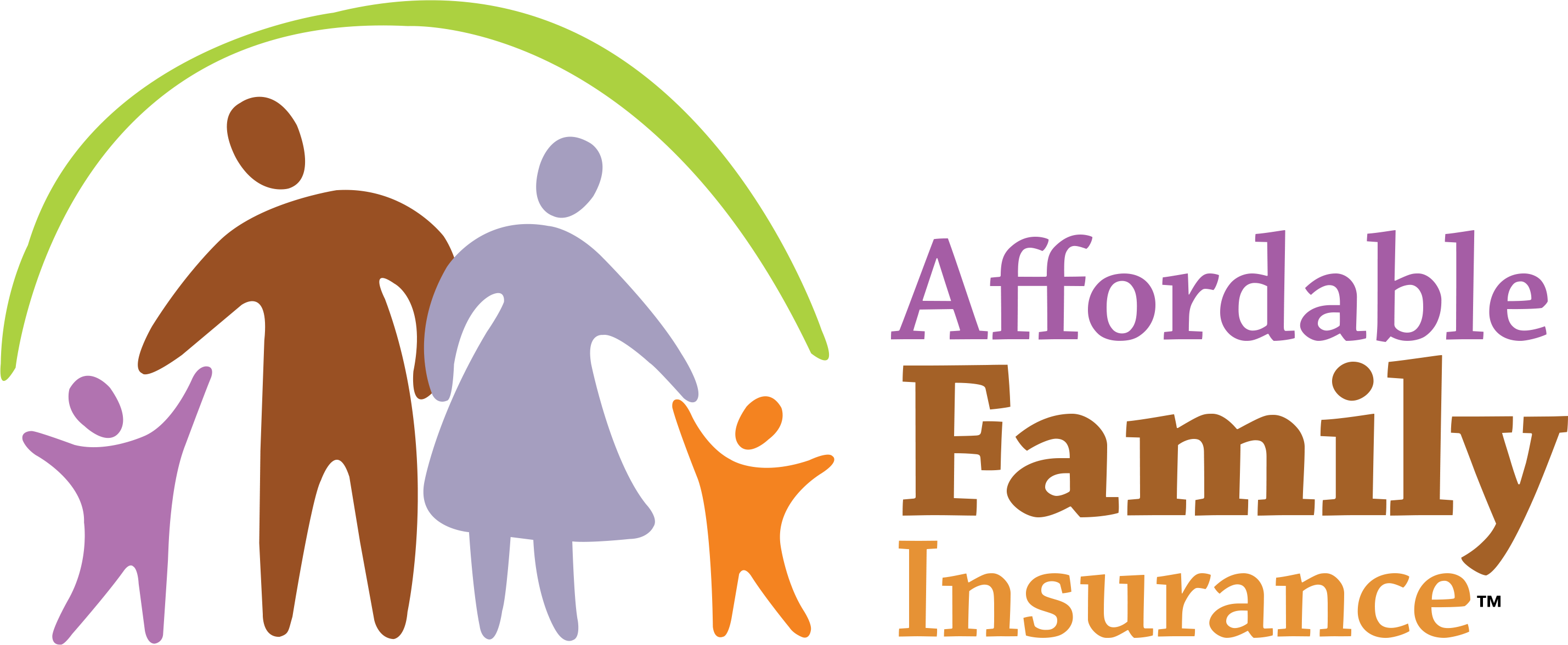 Affordable Family Insurance - Family Insurance Logo (2858x1177), Png Download