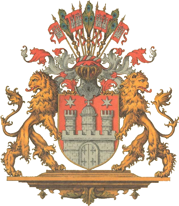 History - Hansestadt Hamburg Wappen (666x745), Png Download