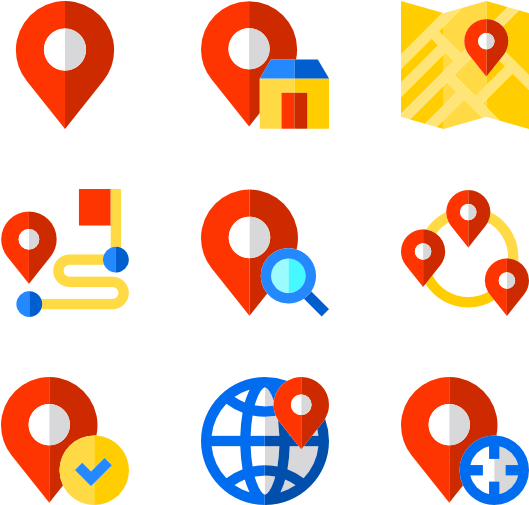 Location Set 37 Icons - Different Location Icon Png (600x564), Png Download