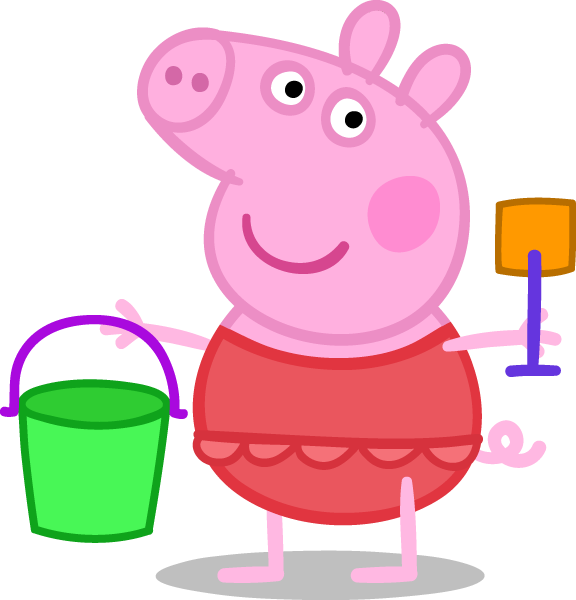Clipart Stock Happy Pinterest - Peppa Pig Transparent Background (576x600), Png Download