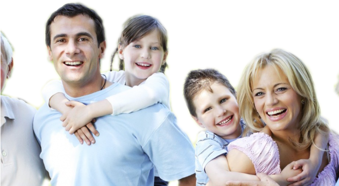 Why Are Healthy Eating Habits So Important For Children - Extended Happy Family (680x380), Png Download