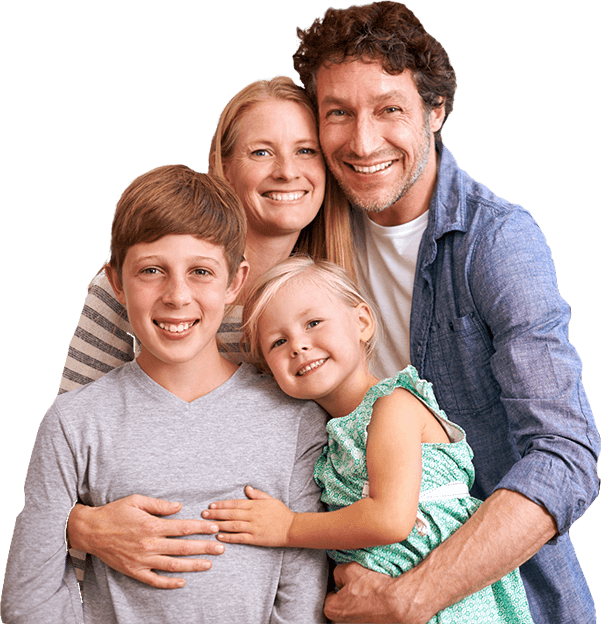 Our Preventive Dental Services Smiling Family Of Four - Partner Laura Lynn (601x624), Png Download