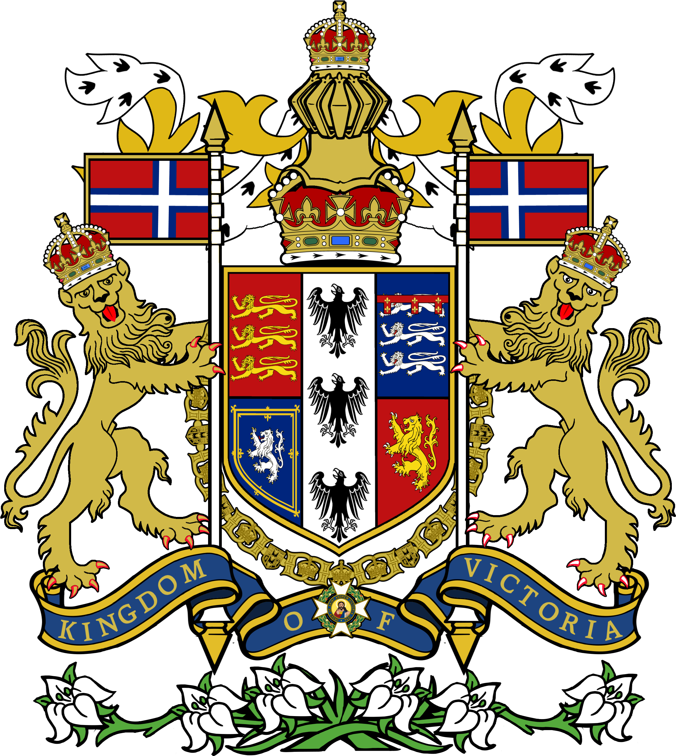 Royal Coat Of Arms Of The United Kingdom Crest Heraldry - Victoria State Coat Of Arms (2285x2554), Png Download