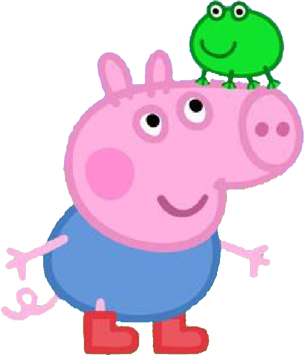 Peppa Pig In Muddy Puddle Transparent Png Image - George Peppa Pig Png (719x790), Png Download
