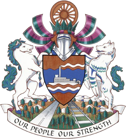 Whitehorse Yukon Coat Of Arms (490x555), Png Download