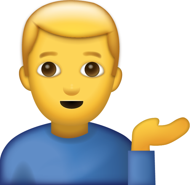 Whatsapp Man Emoji Png (600x583), Png Download
