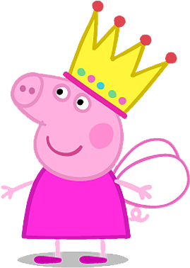 Im225genes De Personajes Amigos De Peppa Pig Im225genes - Peppa Pig With Crown (415x440), Png Download