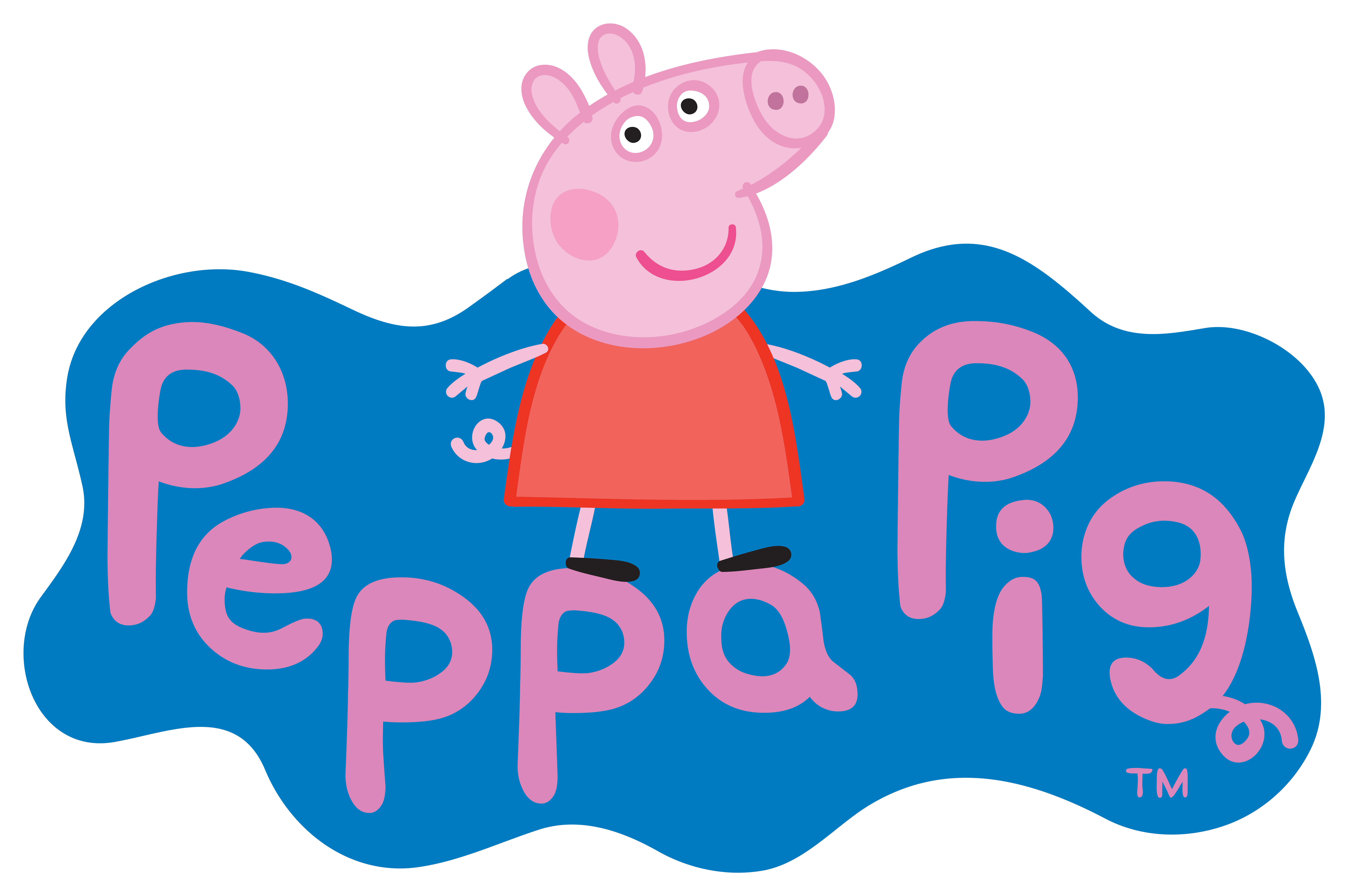 Peppa Pig Videos, Peppa Pig Party Games, Peppa Pig - Peppa Pig Logo Png (600x399), Png Download