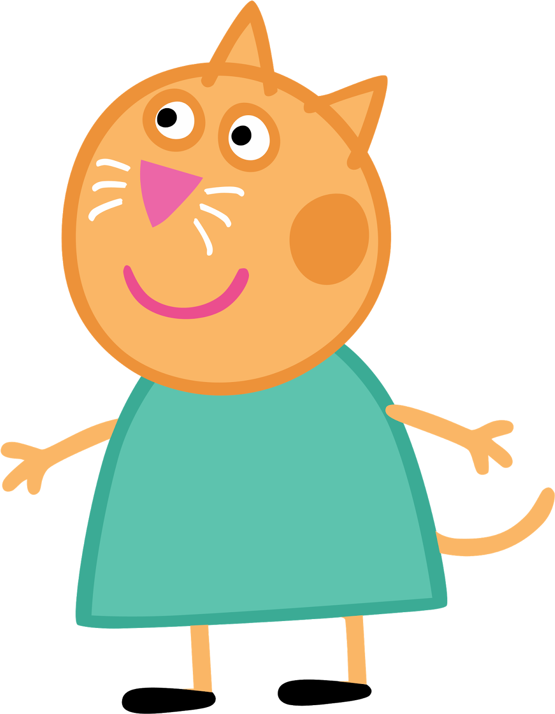 Peppa Pig Png - Peppa Pig Cat (1274x1600), Png Download