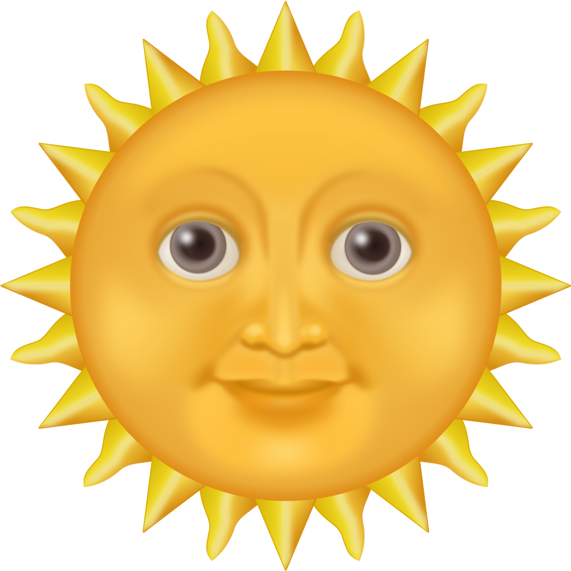 Sun Emote By @pomprint, My Version Of The Sun Emoji - Sun Emoji (1697x2400), Png Download