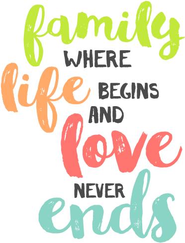 Family Quote Png Banner Royalty Free Download - Family Quote Design Png (388x500), Png Download