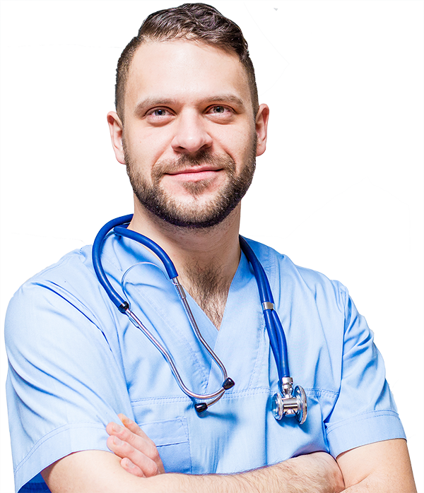 Male Doctor Smiling - Edmonton Male Family Doctors (600x698), Png Download