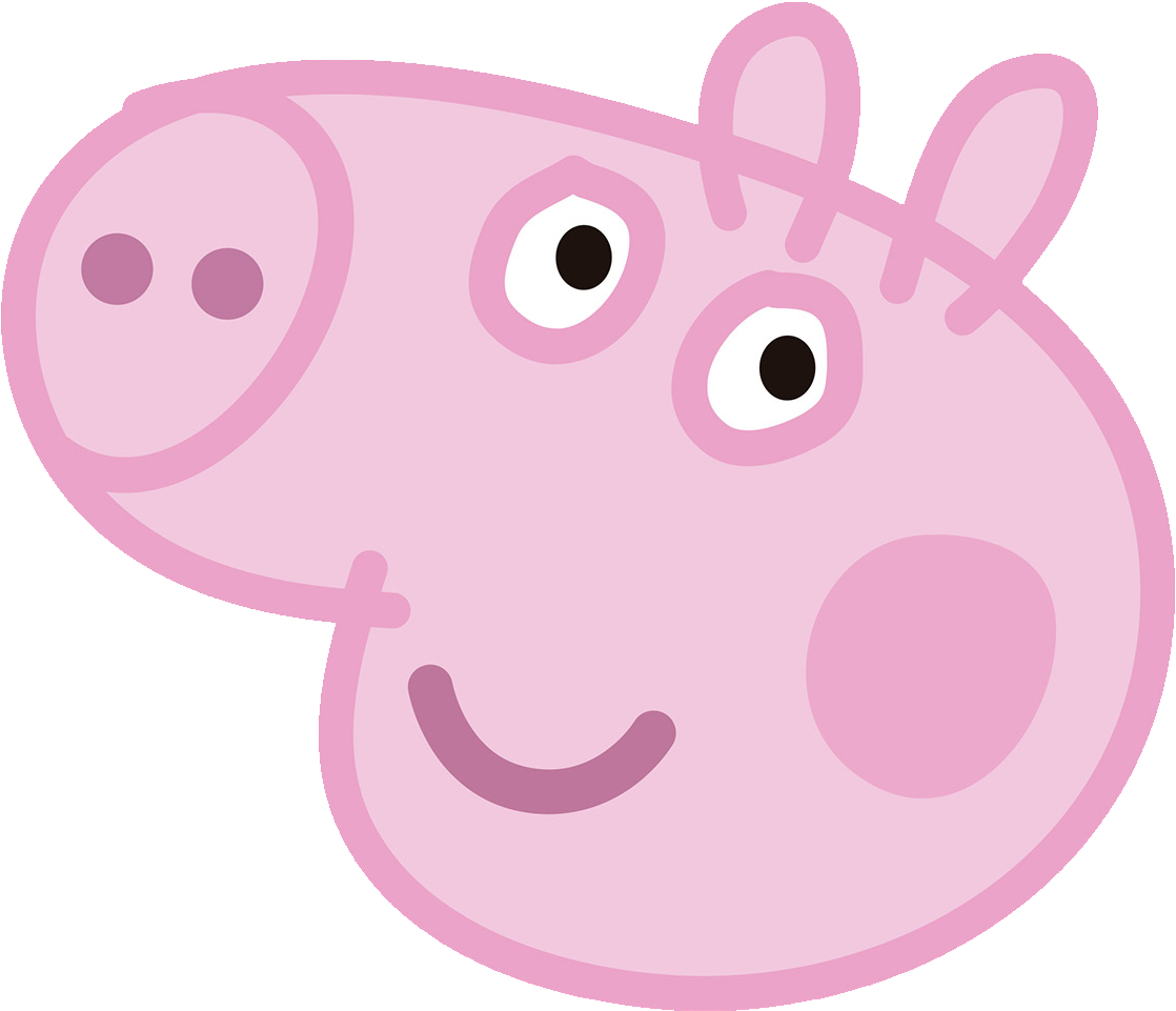 Peppa Pig 05 Pictures - Peppa Pig Face Transparent (1240x1240), Png Download