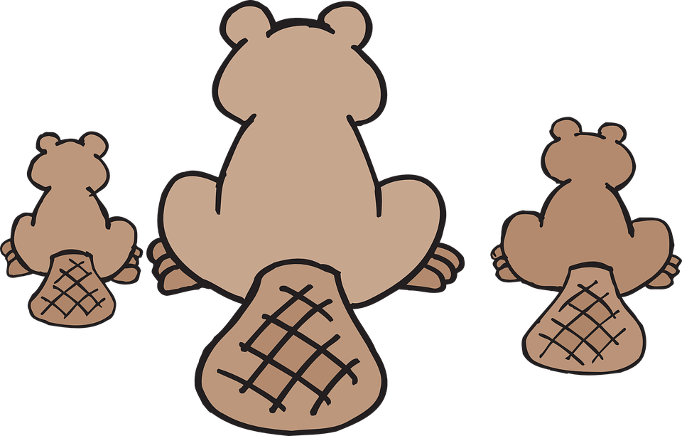 Happy Family Clipart 24, Buy Clip Art - Canadian Beaver Throw Blanket (960x613), Png Download