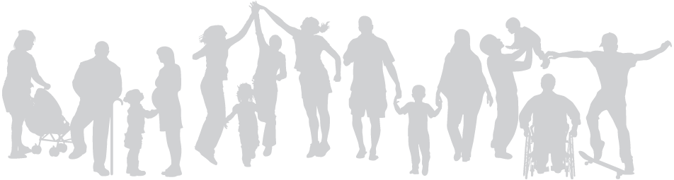 Silhouettes - - Community Silhouette Png (952x255), Png Download