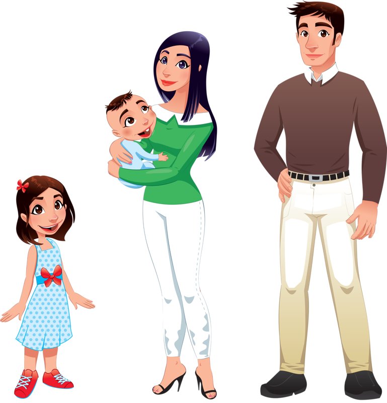 Personnages, Illustration, Individu, Personne, Gens - Padre En Dibujo Animado (600x624), Png Download