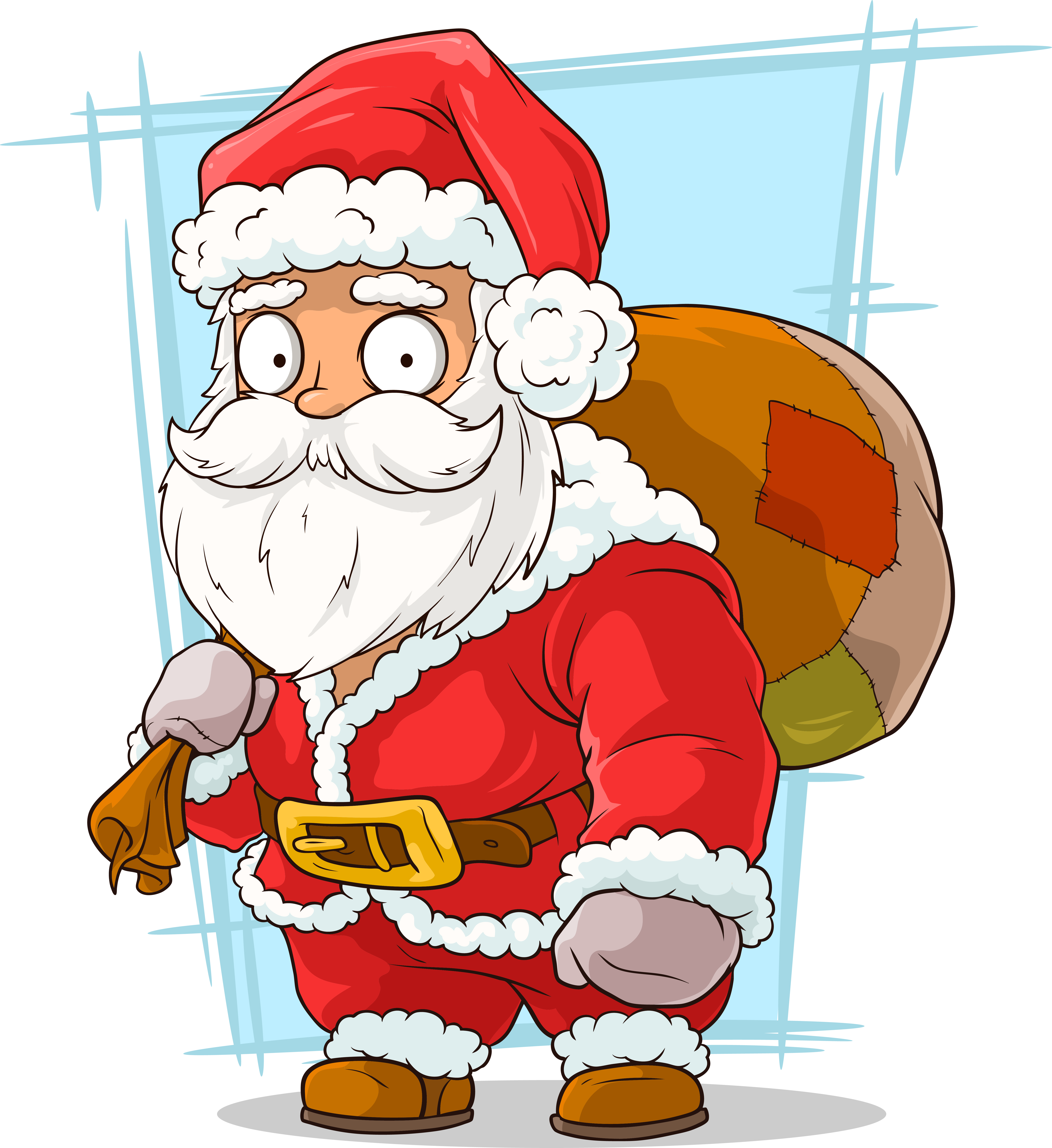 Santa Claus Christmas Illustration - Santa Claus (5850x6384), Png Download