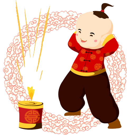Firecracker Chinese New Year Reunion Dinner Festival - 双 龙 戏 珠 图案 (658x769), Png Download