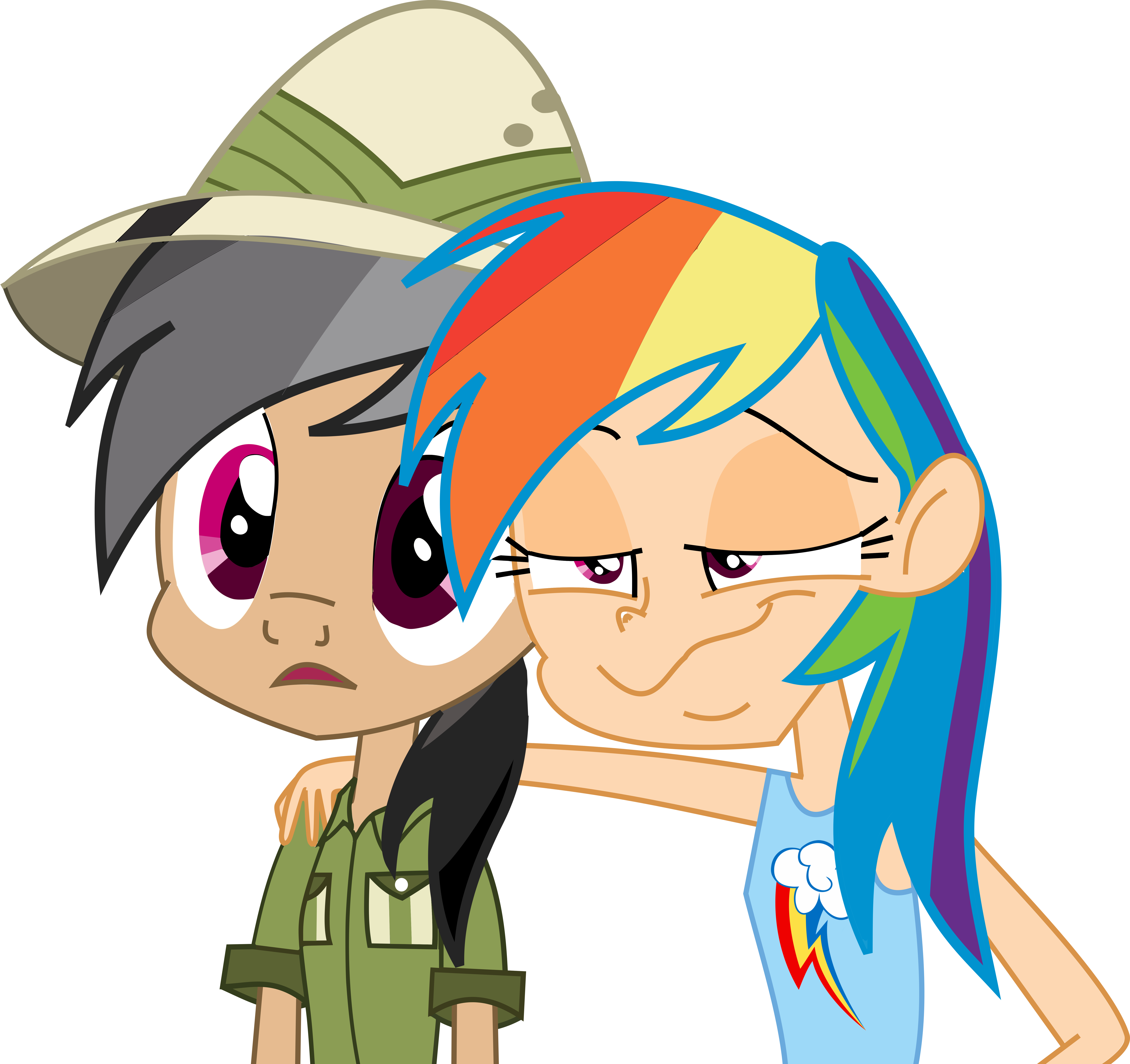 Daring Do, Faic, Human, Human Coloration, Humanized, (7500x7064), Png Download