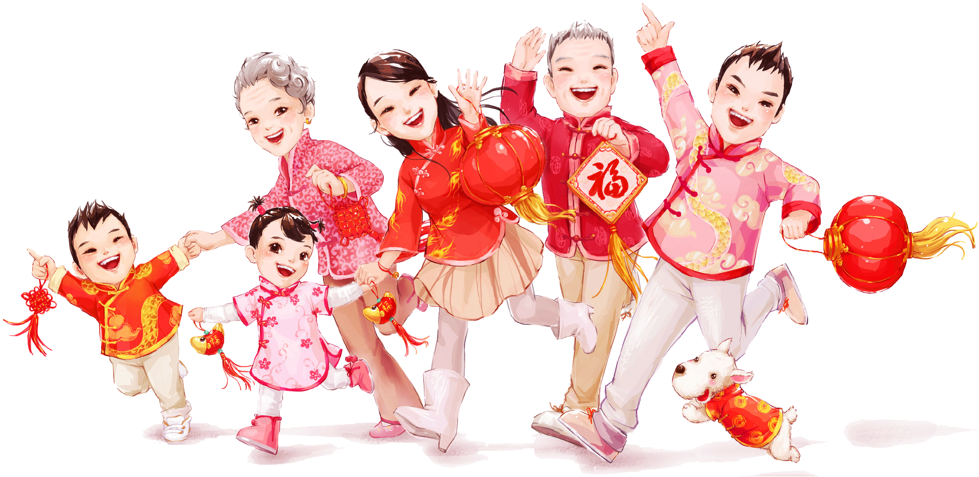 Download Chinese New Year Family Reunion Dinner - Chinese New Year Family Cartoon PNG Image with No Background Download Chinese New Year Family Reunion Dinner - Chinese New Year Family Cartoon PNG Image with No Background