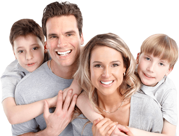 Dental St Albert - Family Teeth (580x445), Png Download