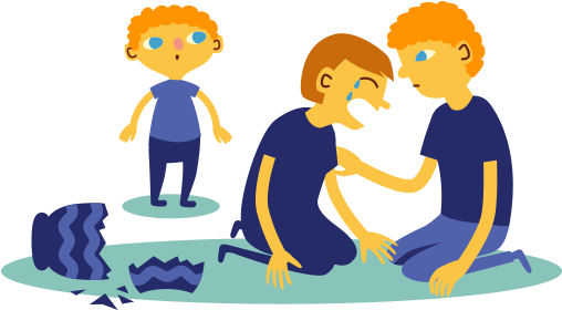 Crisis In The Family - Cartoon (535x300), Png Download