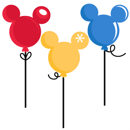 Walt Disney World Balloons Clipart Amp Walt Disney - Mickey Mouse Balloons Png (432x432), Png Download