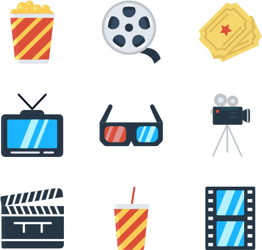 Cinema 16 Icons - Clapper Board Png (600x564), Png Download