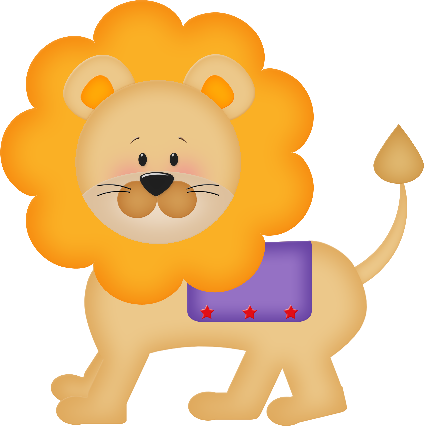 Circus Lion Cliparts 2 Free Download Clip Art - Circus (1692x1701), Png Download