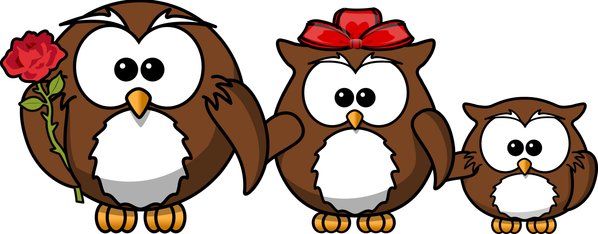Happy Family Cliparts 26, Buy Clip Art - Cartoon Owl (960x480), Png Download