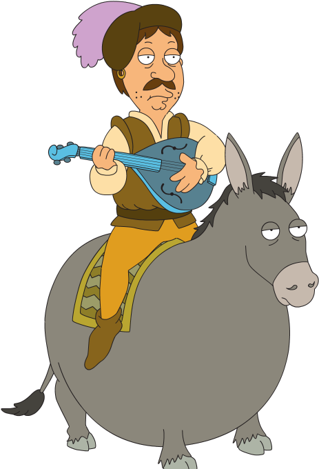 I Know Family Guy For Kids - Family Guy Bruce Donkey (470x683), Png Download