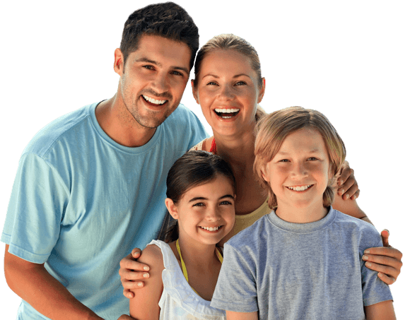 Dentistry For Families Ravenna - Smiling Family (570x453), Png Download