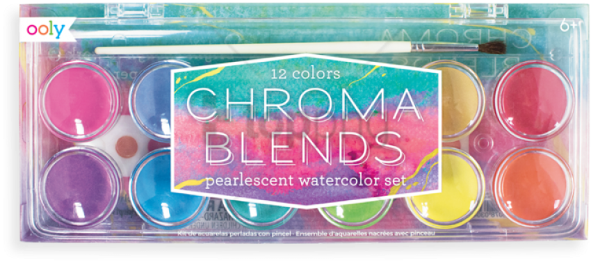 Chroma Blends Watercolor Paint Set - Watercolor Painting (800x800), Png Download