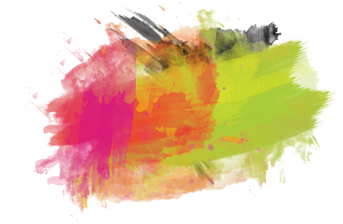 Watercolor Splashes Png - Paint Splash Png (671x438), Png Download