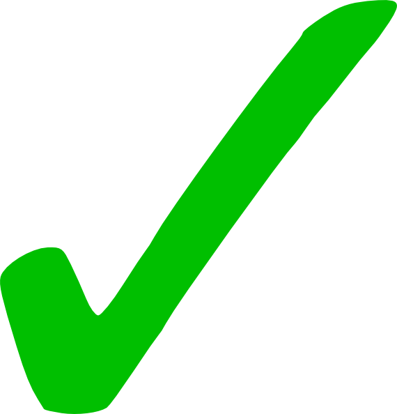 Small - Green Tick (570x594), Png Download
